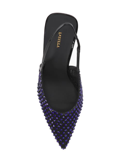 black/iris blue sandals Le Silla | 2299U080BLPPCAY757